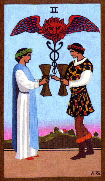 TAROT - RAZINE SVIJESTI - dvojka pehara