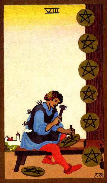 TAROT - RAZINE SVIJESTI - osmica diskova