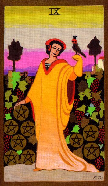 TAROT - RAZINE SVIJESTI - devetica diskova