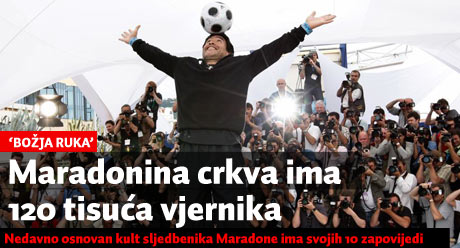 Maradonina crkva ima 120.000 vjernika