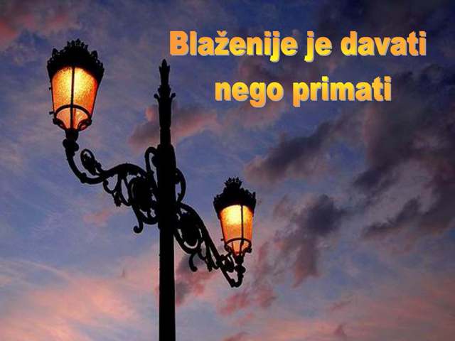 Blaženije je davati
