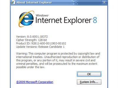 Internet Explorer 8 spreman za vaš (o)sud...