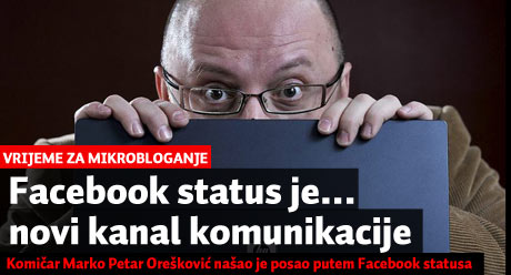 Facebook status je.... novi kanal komunikacije