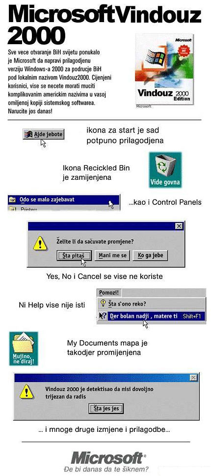 Microsoft Vindouz 2000....