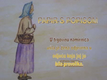 Papir s popisom