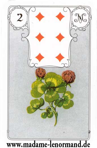 Lenormand karte - Djetelina/Karo 6