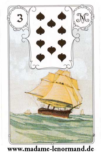 Lenormand karte - Brod / Pik 10