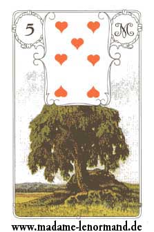 Lenormand karte - Drvo/ Srce 7