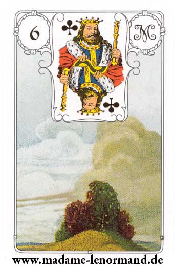 Lenormand karte - Oblaci / Kralj tref