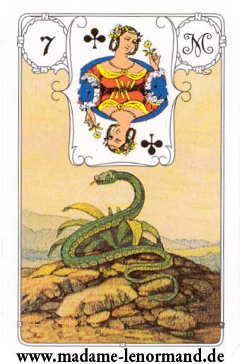 Lenormand karte - Zmija /Dama tref