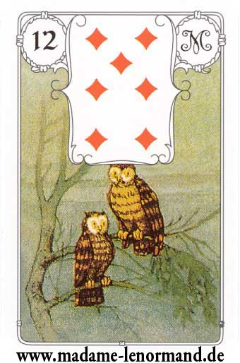 Lenormand karte - Ptice/Karo 7