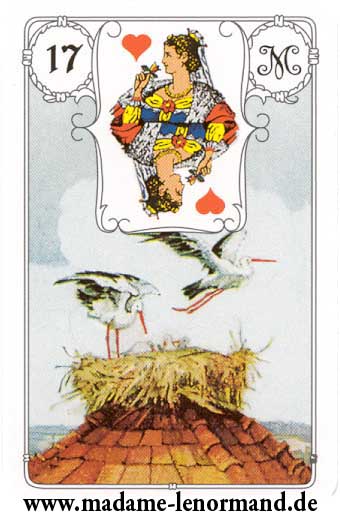 Lenormand karte - Roda /Dama srce