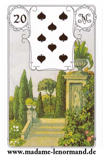 Lenormand karte - Vrt /Pik 8