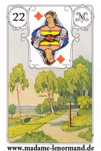 Lenormand karte - Put/Dama karo