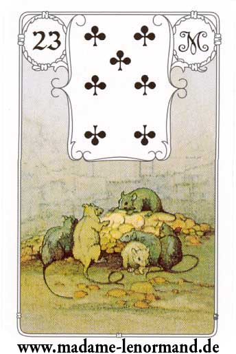 Lenormand karte - Miš/Tref 7