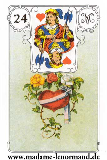 Lenormand karte - Srce/Dečko srce