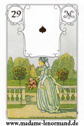 Lenormand karte - Dama /As pik