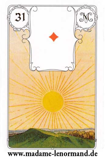 Lenormand karte - Sunce/As karo