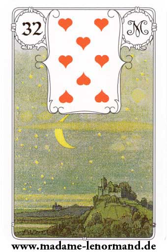 Lenormand karte - Mjesec /Srce 8