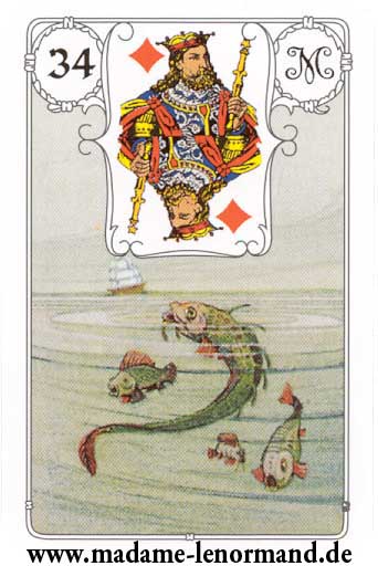 Lenormand karte - Ribe/Kralj karo