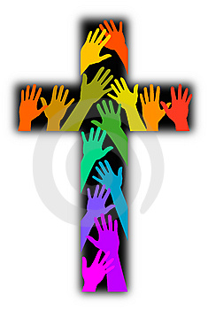 Diversity Rainbow Cross