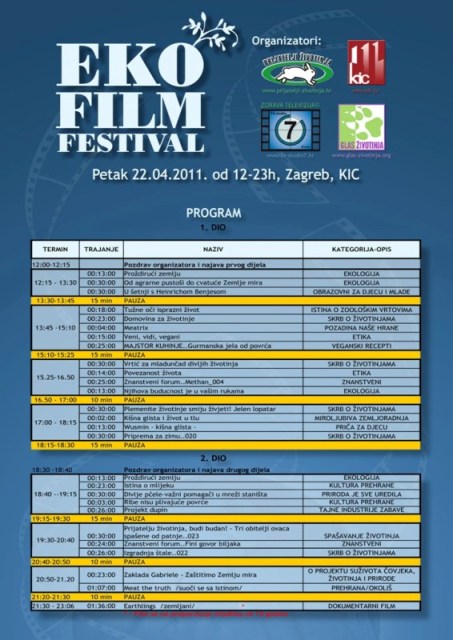 EKO FILM FESTIVAL u Zg