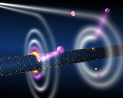 Nanotube Propels Atoms Into Black-Hole-Like Spiral