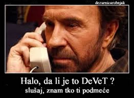 Halo, da li je to DeVeT ?