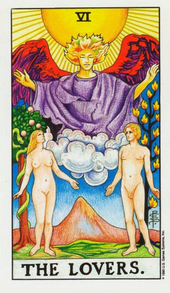 Tarot ezoterijska psihologija...karta - LJUBAVNICI