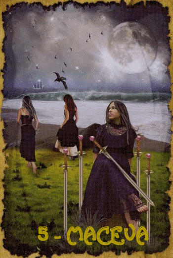 Mystic Dreamer Tarot: PETICA MAČEVA