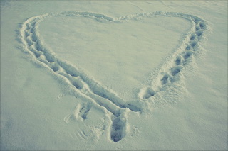 Ljubavne slike u snijegu