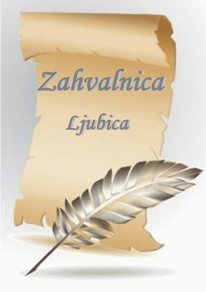 Zahvalnica II: Ljubica