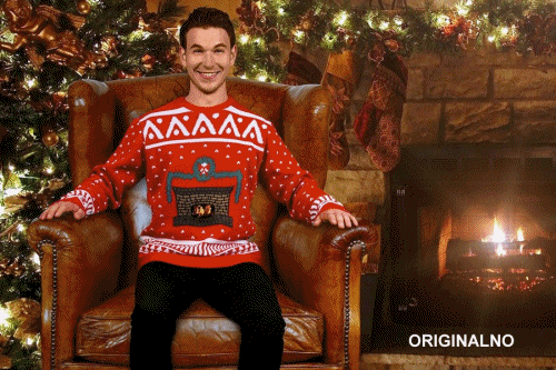 Dizajnirao je božićni pulover s kaminom u kojem 'gori' vatrica