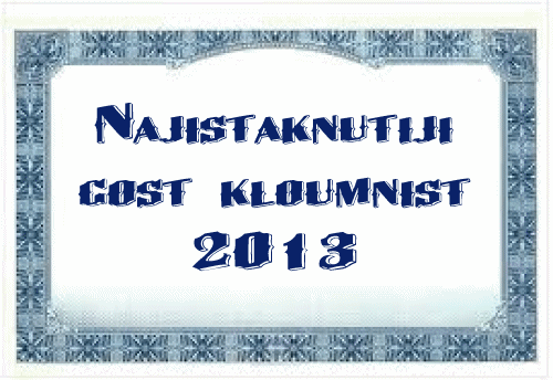 Najistaknutiji Gost kolumnist u 2013.g