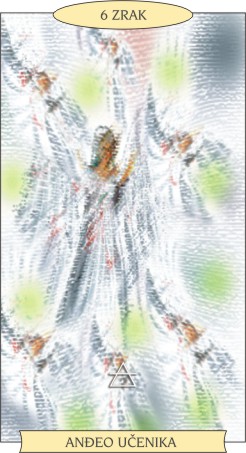 ANĐEOSKI TAROT:  6 ZRAK - Anđeo učenika