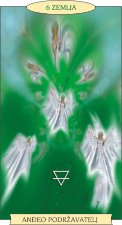 ANĐEOSKI TAROT:  6 ZEMLJA - Anđeo podržavatelj
