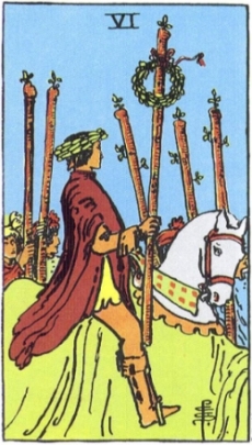 TAROT RAZINE SVIJESTI - Šestica štapova