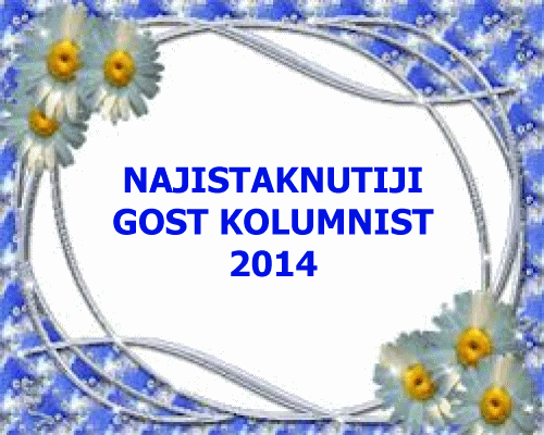 NAJISTAKNUTIJI GOST KOLUMNIST 2014