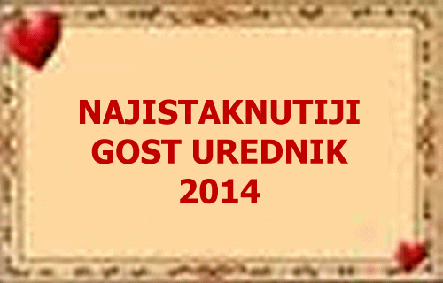 NAJISTAKNUTIJI GOST UREDNIK 2014