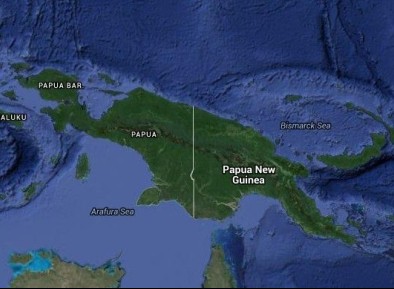 Mapa Nove Gvineje u Visokom