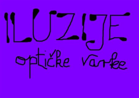 Iluzija stvarnosti, stvarnost iluzije