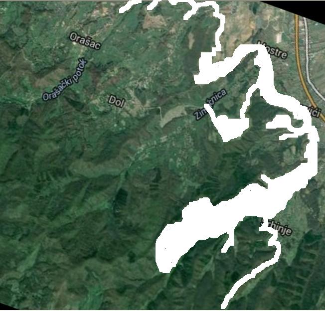 Sjeverna Amerika na mapi u Visokom