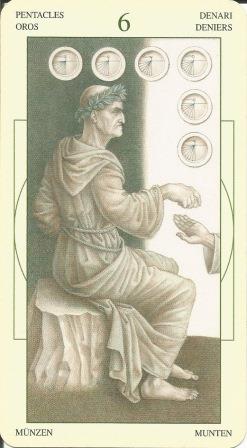 LEONARDO DA VINCI TAROT - ŠESTICA DISKOVA