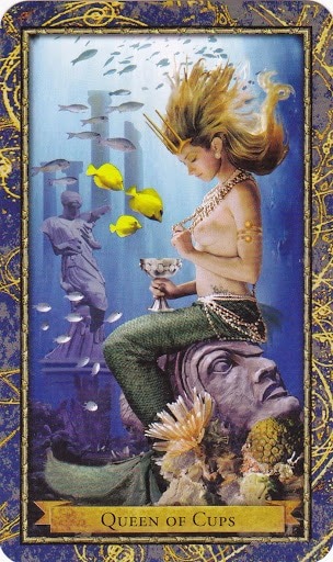 Čarobnjački tarot - Kraljica pehara (Zaštitnica voda - izgubljeni predmeti i blaga)