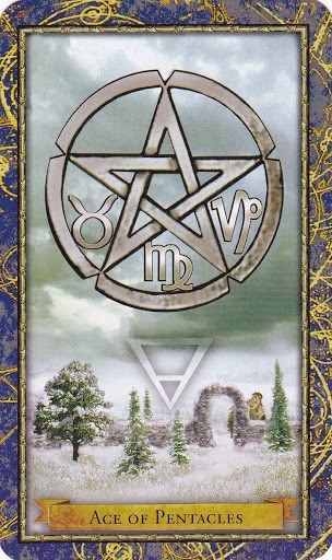 Čarobnjački tarot - As diskova (Snaga čuda - obilje)