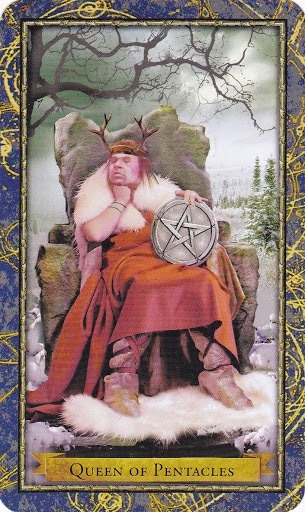 Čarobnjački tarot - Kraljica diskova (Čuvar zemlje - Strpljivost, upornost)