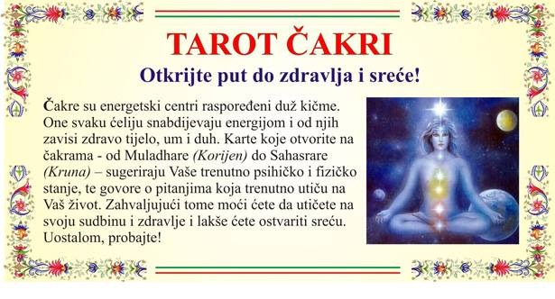 SEDAM ČAKRI - i - TAROT (za psihičko i fizičko stanje tijela)