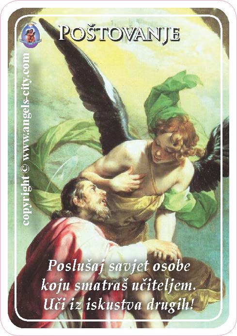 Anđeoski vodič: Anđeoske kartice - Poštovanje