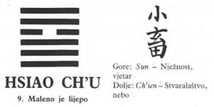 I CHING - 9.HSIAO CH'U - Maleno je lijepo