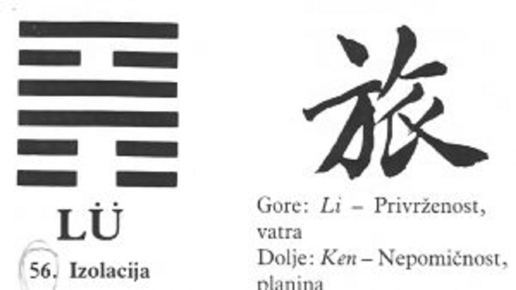 I CHING - 56.LÜ - Izolacija